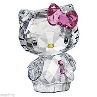 1096877 Swarovski Hello Kitty Pink Bow Crystal Figurine New 2011 MIB