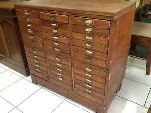 Antique Oak Flat Drawer Wood Filing Cabinet Storage Catalog