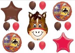 Horse Wild West Rodeo Birthday Party Ballloons Decorations Supplies Baby Shower