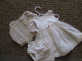 Baby Girl Carter's Ivory Baptism Party Easter Birthday Dress 9 MO