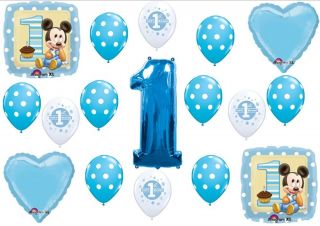 Mickey Mouse 1st First Birthday Balloons Party Supplies