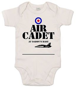Air Cadet at Daddy's Base RAF Airforce Babygrow Baby Boy Girl Bodysuit Clothes
