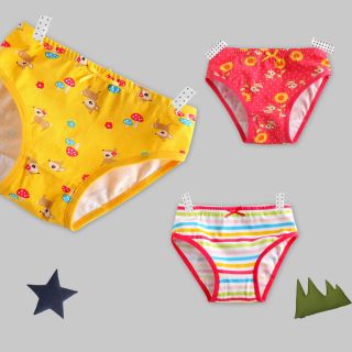 3 Pcs New Vaenait Baby Toddler Kids Girl Underwear Briefs Pantie Set "Bambi"