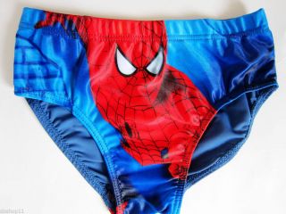 Spiderman Kids Boys Childs Toddler Swimsuits Boxers Trunks Briefs Size 2T 7T