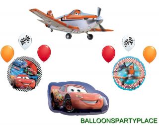 Disney Planes Cars Balloons Set Birthday Party Supplies Racecar Theme 1st 2nd