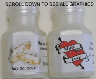 30 Personalized Bubble Labels Wedding Anniversary Bridal Shower Party Favors