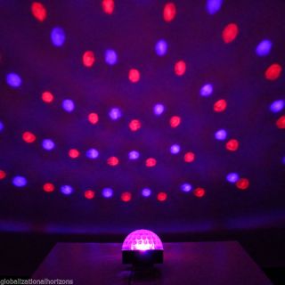 LED Crystal Ball Stage Effect Light Lamp 3D Projector DJ Disco Bar Dance Party