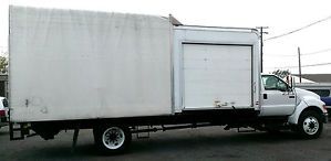 Ford F 650 Box Truck Caterpillar Diesel Lift Gate Side Load Door Flatbed Cat