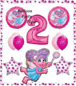 Sesame Street Abby Cadabby 2nd Birthday Second Balloons Decorations Supplies New