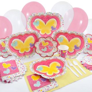 Party Supplies Playful Butterfly Flowers Baby Shower or Birthday Party
