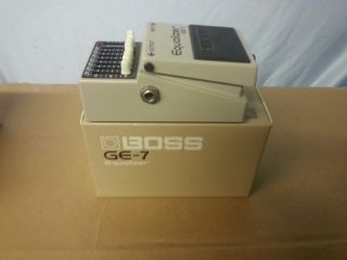 Used Boss GE 7 Equalizer Guitar Effect Pedal Black Label Made in Japan 761294024881