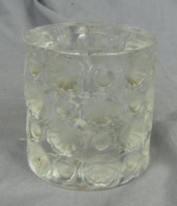 Uncommon Lalique Candle Holder Cigarette Holder w Shell Forms 2