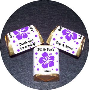 Hawaiian Luau Party Favors Candy Wrappers Any Color