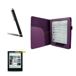 Purple PU Leather Smart Case for Kobo Aura HD eReader