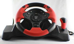 New 3 in1 USB Wired Vibration Gaming Racing Steering Wheel for PC PS3 PS2 Game