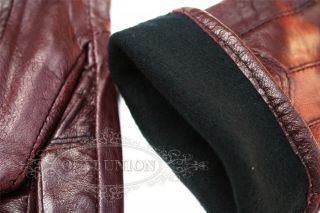 Xmas Gift Size s Warm Winter Women Lambskin Genuine Leather Gloves Lady Gloves
