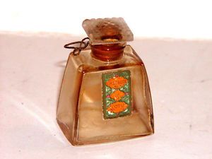 Vintage Coty Emeraude Lalique Mini Perfume Bottle Empty