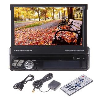 7" Android 4 0 WiFi 3G Single 1 DIN Head Unit GPS Car DVD Player iPod RDS FM TV