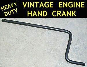 1930s 1940s Heavy Duty Engine Hand Crank Starter Tool ◆ Vintage Car Truck Pickup