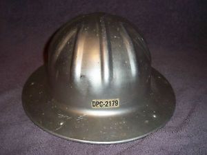Vintage Aluminum Hard Hat Construction Logging Mining Petroleum