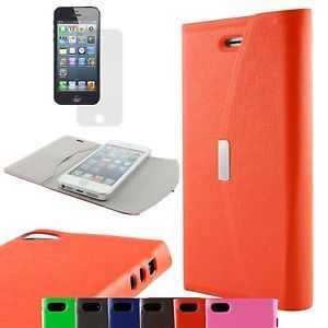 Hot Sale Magnetic Leather Side Flip Hard Full Case Cover Protector for iPhone 5
