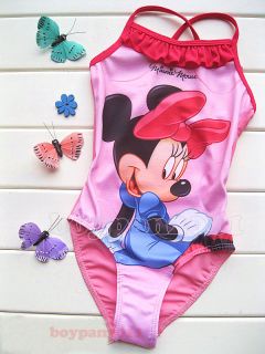 Kids Girls Mickey Mouse Swimwear Swimsuit Tankini Bather Swimming Costumes 2 8Y