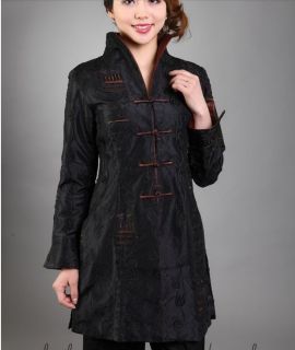 5 Colours Chinese Women's Silk Jacket Coat Cheongsam Sz M L XL 2XL 3XL 4XL