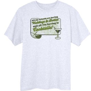 Weddings Babies and Cocktails Funny Novelty T Shirt Z13348