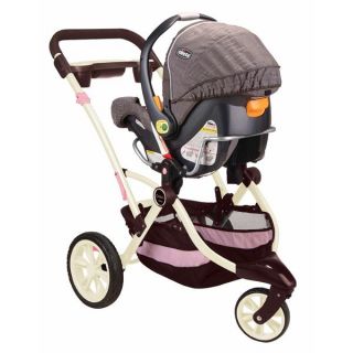 Contours Options 3 Wheel Baby Travel Stroller Pink Blush Girls