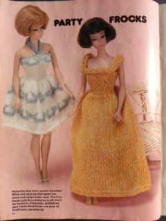 Fab 70s Barbie Fashion Baby Doll Clothes Outfits Knit Crochet Sew Patterns