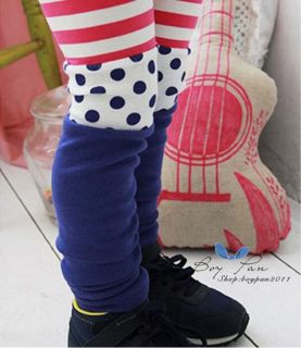 New Kids Clothing Girls Multicolor Cotton AGES3 8Y Leggings Trousers Pants