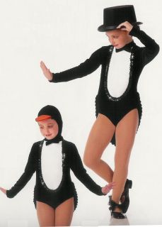 Penguin Parade Tux Tails Showgirl Halloween Jazz Tap Dance Costume Choose Sz Ver