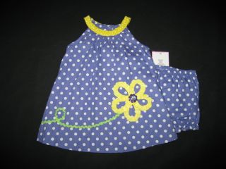 New "Lavender Yellow Daisy" Dress Girls Clothes 24M Spring Summer Easter Baby
