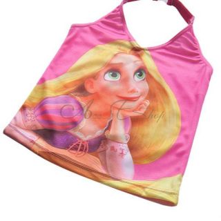 Girls Tangled Rapunzel Tankini Swimwear Bathing Suit Swimsuit Beachwear Sz 3 10