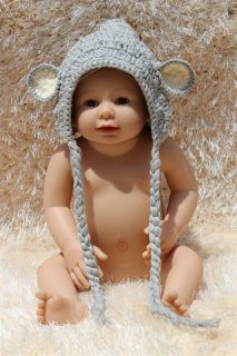 New Lovely Handmade Cotton Newborn Baby Knit Crochet Elf Hat Wizard 0 3Year Gift