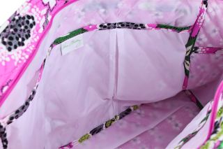 Vera Bradley Priscilla Pink Make A Change Baby Diaper Bag Carrier Tote New