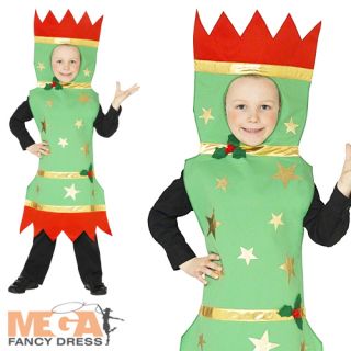 Christmas Cracker Kids Fancy Dress Child Fun Festive Boys Girls Costume Outfit