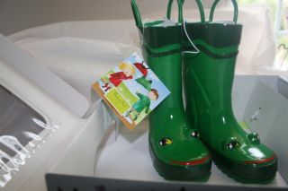 New★ Western Chief Toddler Boys Unisex Kids Frog Rain Boots Umbrella Gift Set