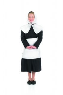 Puritan Girl Pilgrim Colonial Fancy Dress Book Week School Kids Child Costume