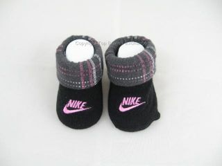 1 Pair Nike or Jordan Infant Booties Socks 0 to 6 Months Baby Newborn Boy Girl