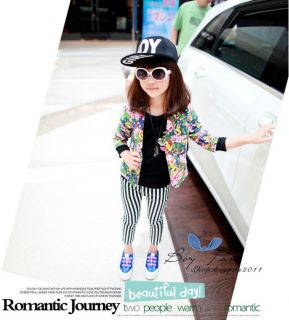 Kids Toddlers Girls Fashion Hawaii Style Colorfully Tops Coats Jackets AGES2 7Y