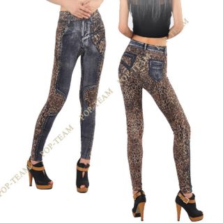 2013 Newly Rock Punk Funky Womens Sexy Leopard Stretch Leggings Tights Pants T70