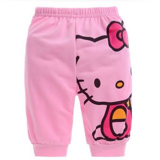 New Baby Kids Girls T Shirt Short Pants Set Clothes Zipper Outfit "Kitty" Y10