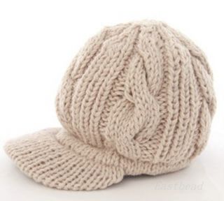 Hot Warm Wool Peaked Hat Cap Fashion Korean Women Girl Crochet Knit Ski Beanie