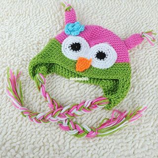 Baby Toddler Girls Boys Infant Photo Prop Gorgeous Crochet Knit Hat Beanie Cap