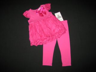 New "Royal Pink Mesh" Capri Pants Girls Clothes 24M Spring Summer Boutique Baby