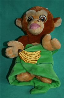 Disney Baby Monkey in Blanket Plush Toy Doll New Disney Plush Baby Monkey