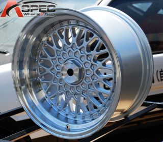 15x8 RS Style 4x108 18 Silver Wheel Fit Escor Countour Focus Mustang GT 4x4 25