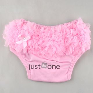 Cute Baby Girls Pettiskirt Ruffle Panties Briefs Bloomer Diaper Cover Sz s 6 24M