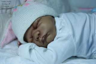 Adorable Reborn Fake Korey Prototype by Helen Connors Baby Girl Ethnic Biracial